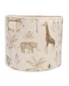 Crane Baby Kendi Safari Print Storage Bin In Brown
