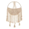 Crane Baby Macrame Boho Toy Storage In Beige