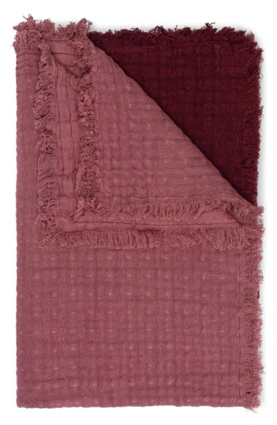 Crane Baby Ombré Cotton Muslin Blanket In Red