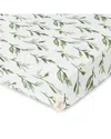 Crane Baby Parker Crib Fitted Sheet In Leaf