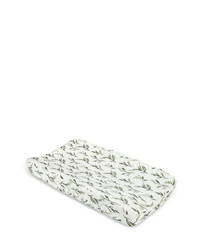 Crane Baby Parker Quilted Change Pad Cover In Leaf