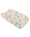 Crane Baby Parker Quilted Change Pad Cover In Pink