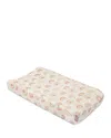 Crane Baby Parker Quilted Change Pad Cover In Rainbow