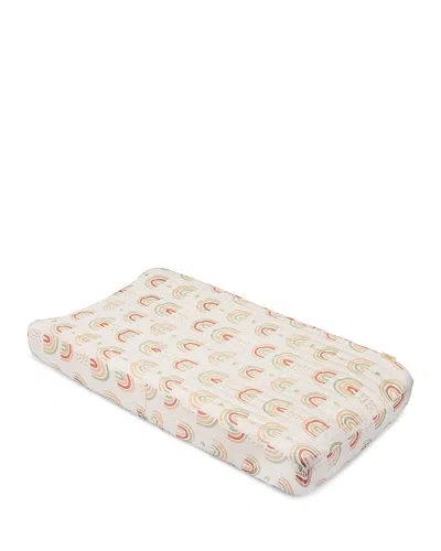 Crane Baby Parker Quilted Change Pad Cover In Rainbow