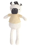 Crane Baby Plush Cotton Stuffed Animal In Black/ White