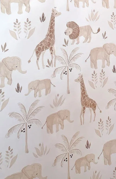 Crane Baby Kids'  Safari Animal Wallpaper For Nursery In Multi
