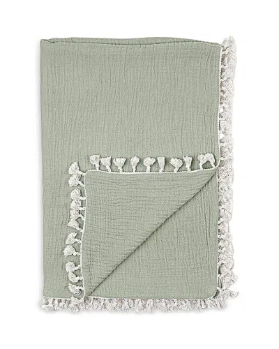 Crane Baby Six Layer Muslin Blanket In Fern