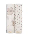 Crane Baby Swaddle Set, 2 Pack In Multi