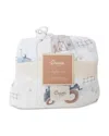 Crane Baby Unisex Charlie Fitted Crib Sheet In White
