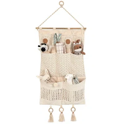 Crane Baby Wall Storage With Pockets In Beige