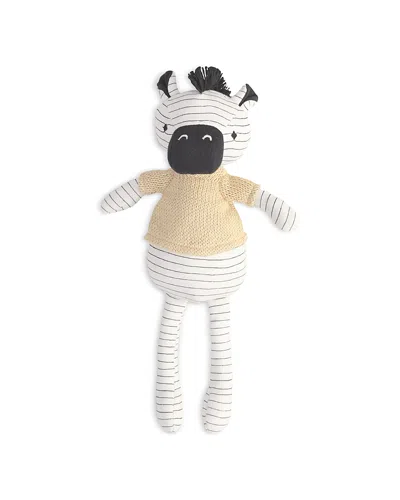 Crane Baby Zulu Zebra Plush Toy In White