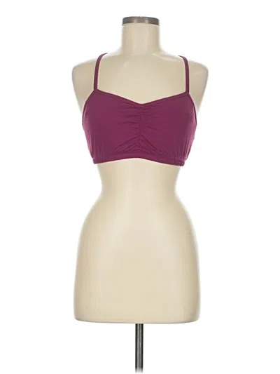 Pre-owned Crane Sports Bra In Burgundy