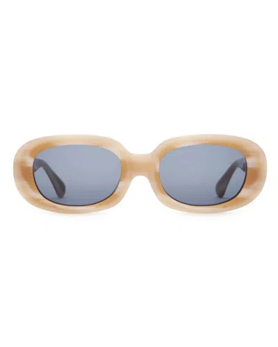 Crap Eyewear Unisex Bikini Vision Sunglasses In Bone