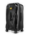 Crash Baggage Hammered-effect Top-handle Luggage In Black