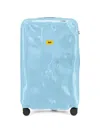 Crash Baggage Large Icon Dented Suitcase In Blue