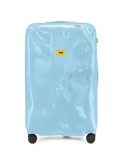 Crash Baggage Large Icon Dented Suitcase In Blue