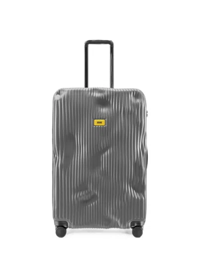 Crash Baggage Large Stripe Suitcase In Orange