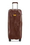 Crash Baggage Large Trunk Dented-effect Suitcase In Brown