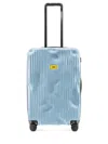 Crash Baggage Logo-detail Striped-pattern Suitcase In Blue