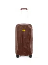 Crash Baggage Medium Trunk Dented-effect Four-wheel Suitcase In Brown