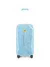 Crash Baggage Medium Trunk Dented-effect Suitcase In Blue