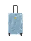 Crash Baggage Logo-detail Striped-pattern Suitcase In Blue