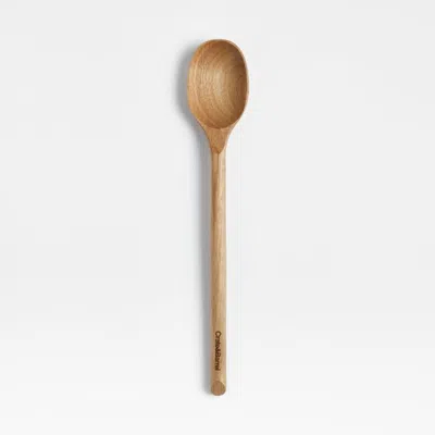 Crate & Barrel Acacia Spoon In Brown