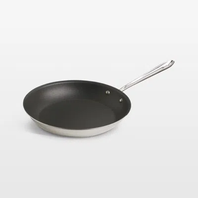 Crate & Barrel All-clad ® D3 Nonstick 12" Fry Pan In Silver