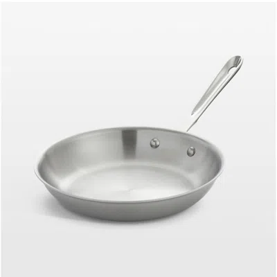Crate & Barrel All-clad ® D5 12" Brushed Stainless Steel Fry Pan In Silver