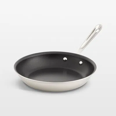 Crate & Barrel All-clad ® D5 Pro Brushed Stainless Steel 10" Nonstick Fry Pan In Silver