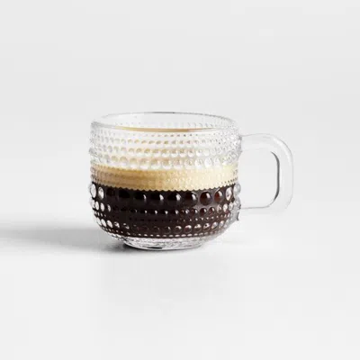 Crate & Barrel Alma 3-oz. Clear Glass Mini Espresso Mug In Multi