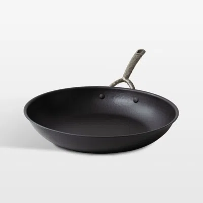 Crate & Barrel Alva Artist 11" Carbon Steel Fry Pan In Black