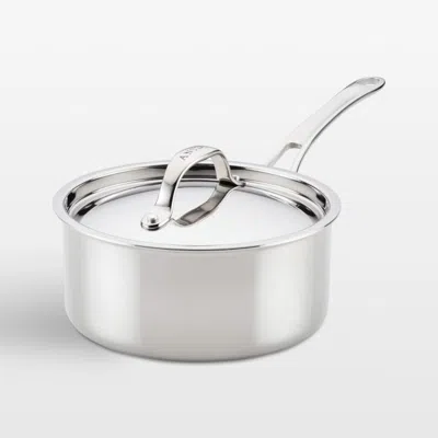 Crate & Barrel Anolon ® Everlast Stainless Steel Tri-ply 3-qt. Saucepan In Silver