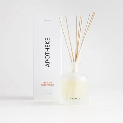 Crate & Barrel Apotheke Sea Salt Grapefruit Reed Diffuser In Neutral