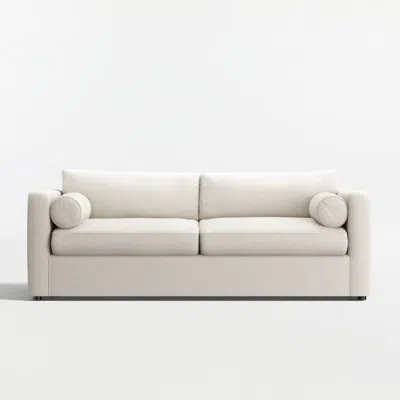 Crate & Barrel Aris 82" Queen Sleeper Sofa In White