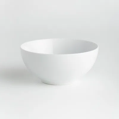 Crate & Barrel Aspen 6.25" Porcelain Cereal Bowl In White