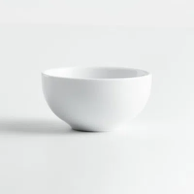 Crate & Barrel Aspen Porcelain Coupe Dip Bowl In White