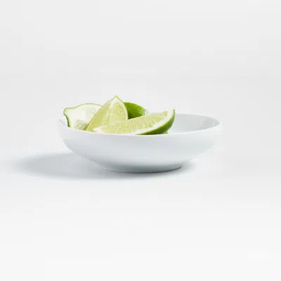 Crate & Barrel Aspen Porcelain Coupe Mini Bowl In White