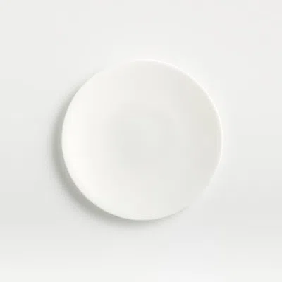 Crate & Barrel Bennett White Bone China Appetizer Plate