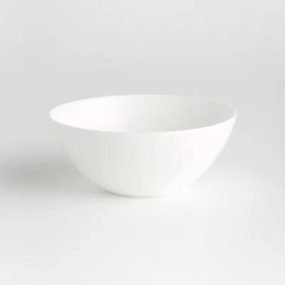 Crate & Barrel Bennett White Bone China Cereal Bowl