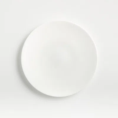 Crate & Barrel Bennett White Bone China Salad Plate