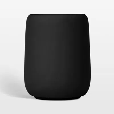 Crate & Barrel Blomus Sono Ceramic Black Bathroom Tumbler
