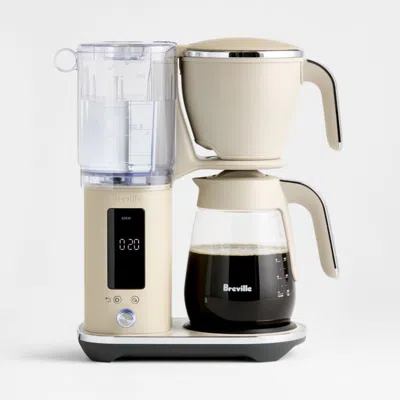 Crate & Barrel Breville ® Luxe Brewer™ Glass Drip Coffee Maker In Almond Nougat In Neutral