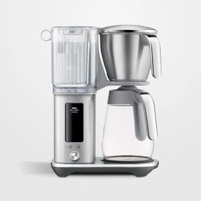 Crate & Barrel Breville ® Luxe Brewer™ Glass Drip Coffee Maker In Stainless Steel In Gray