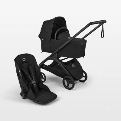 Crate & Barrel Bugaboo Dragonfly Plus Seat Complete Black With Black Frame Baby Stroller And Bassinet