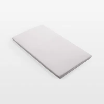 Crate & Barrel Bugaboo Mineral White Cotton Sheets For Stardust Bassinet In Silver