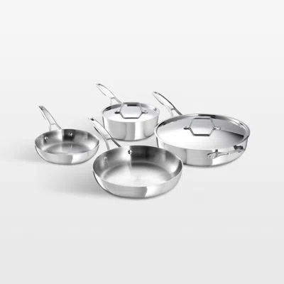 Crate & Barrel Calphalon ® Premier Stainless Steel 6-piece Cookware Set In Silver