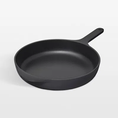Crate & Barrel Caraway ® 10.5" Charcoal Enameled Cast Iron Skillet In Black