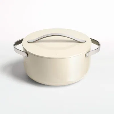 Crate & Barrel Caraway ® 6.5-qt. Cream Ceramic Nonstick Dutch Oven In Neutral