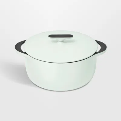 Crate & Barrel Caraway ® 6.5-qt. Light Mist Enameled Cast Iron Dutch Oven With Lid In Green